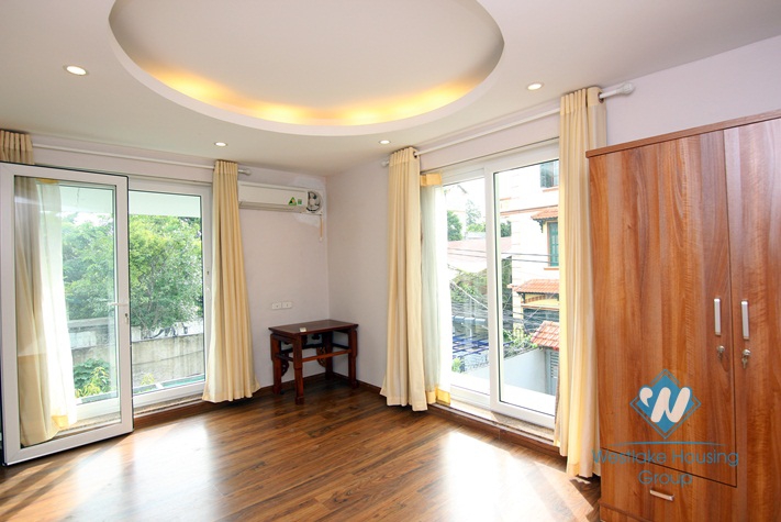 Modern garden house with furnished, 2 bedrooms for rent in Tay Ho area.